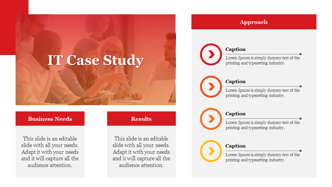 Attractive IT Case Study PowerPoint Slide Presentation